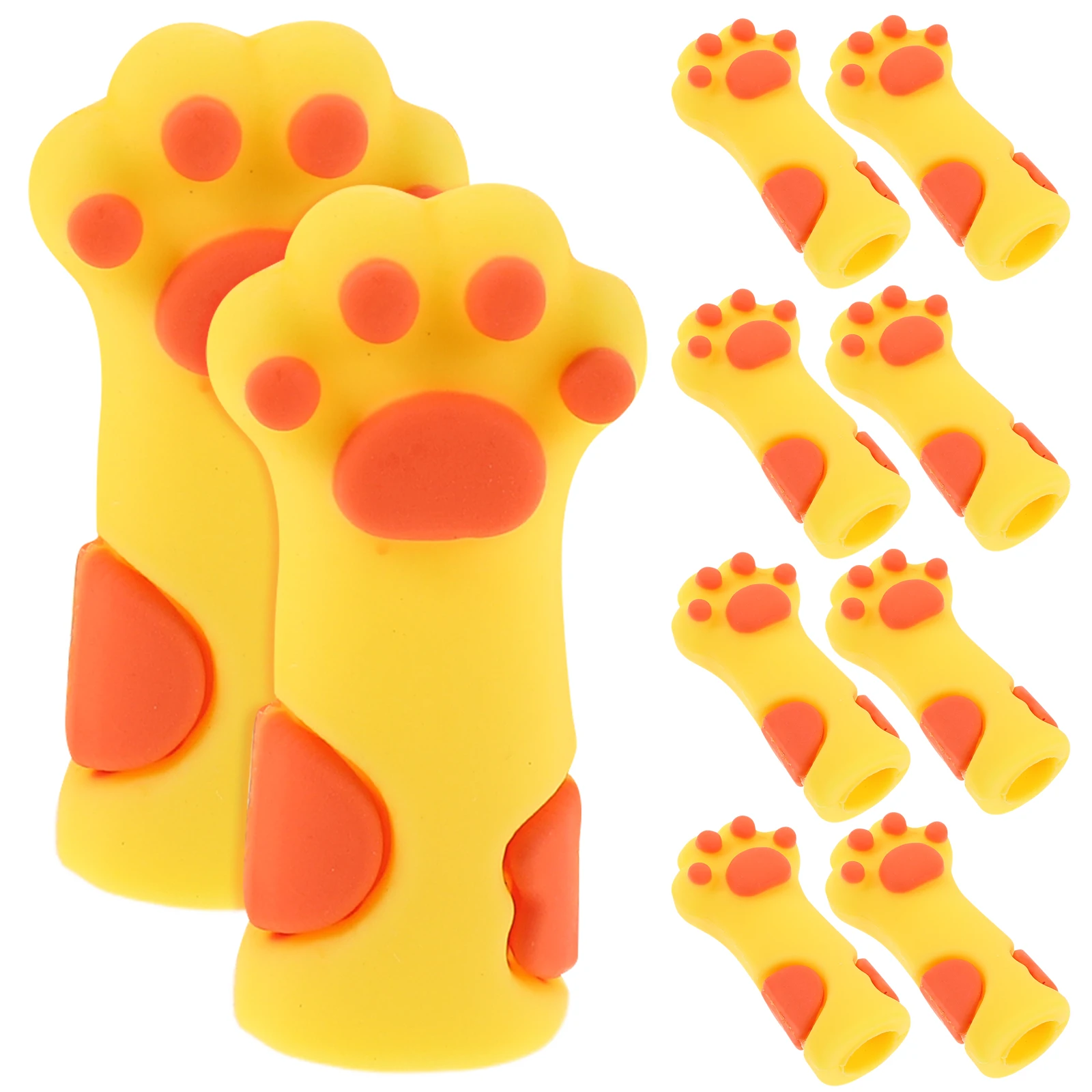 

10 Pcs Manicure Tool Protection Case Nail Protector Nipper Protectors Cuticle Caps Silica Gel Sleeves Cat Paw