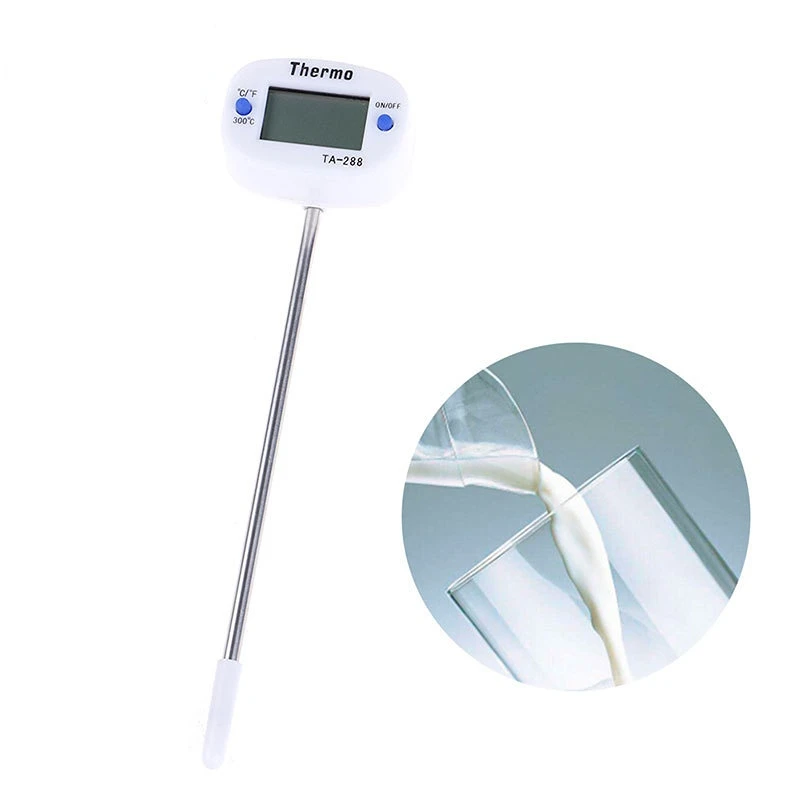 Termómetro TA-288 -50 ℃ ~ 300 ℃, termómetro de sonda de acero inoxidable para alimentos, pantalla Digital electrónica, parrilla líquida