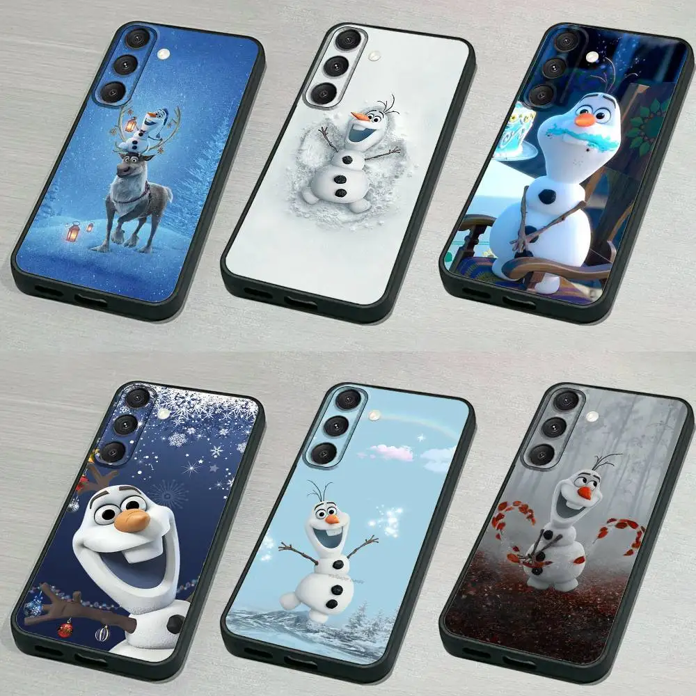 

Christmas F-Frozen O-Olaf Phone Case For Samsung S 25,24,23,22,30,21,10,9,Ultra,Plus,Lite,FE,4,5G Black Soft Case