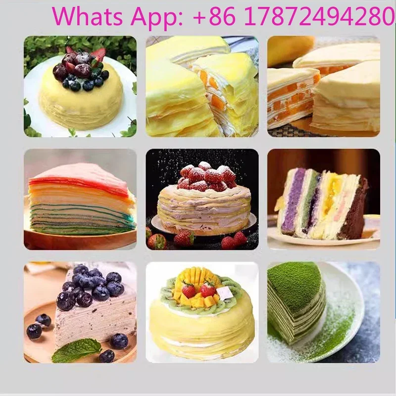 Desktop Pancake Towel Rolling Peeling Machine Cooking Appliances Multi Cookers Commercial Durian Layer Cake Peeling Machine
