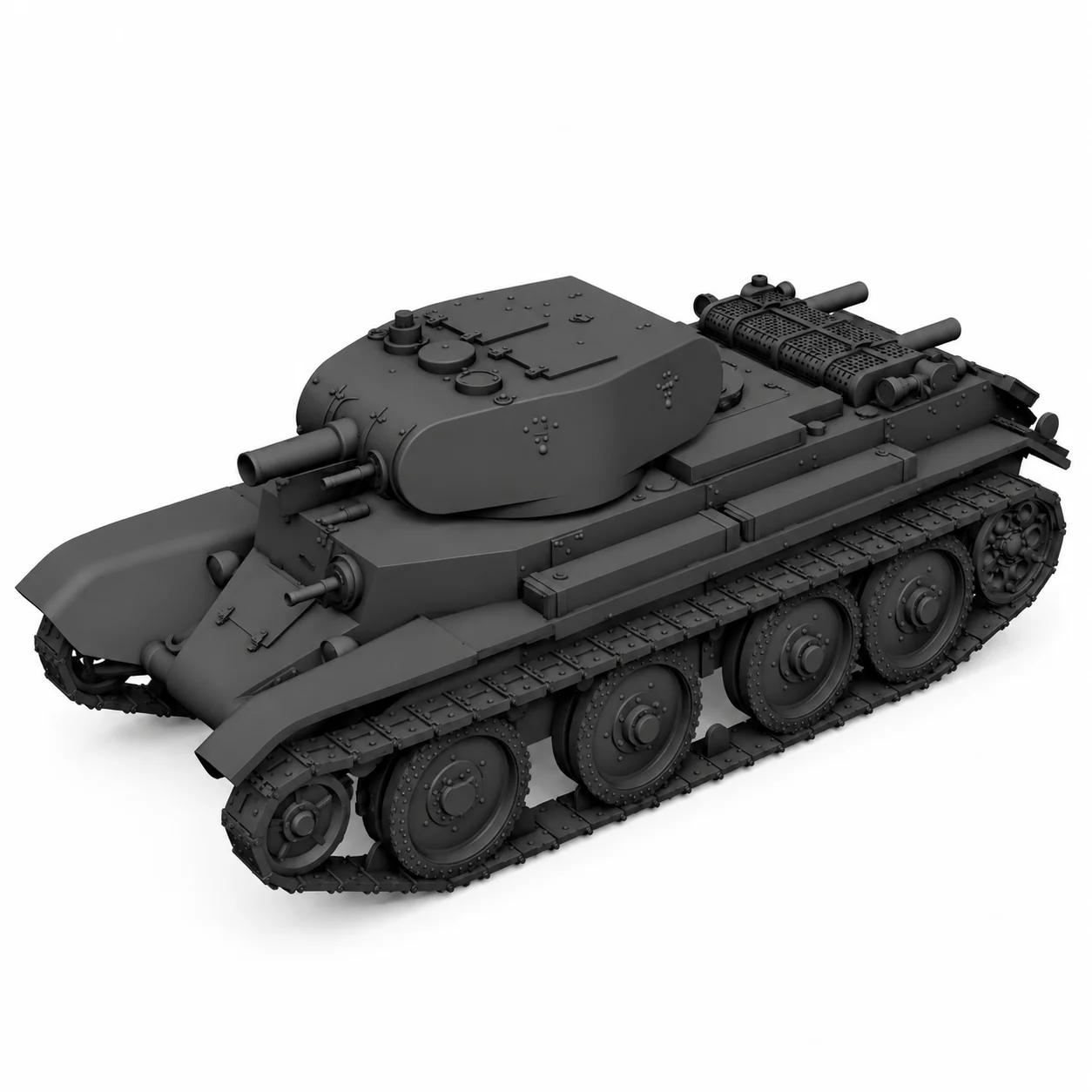 Model Kit Tank - SSMODEL 1/72、1/100、1/144、1/200スケールのソビエト連邦製軽戦車BT-7のプロトタイプ。レジン製モデルキット。TSS0153。