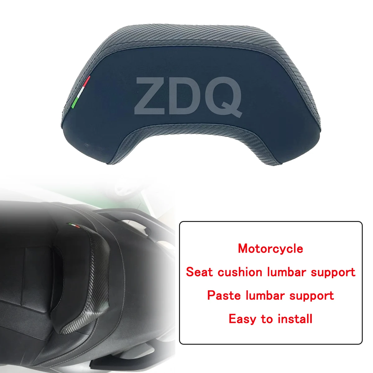 

Motorcycle integrated seat cushion specialized lumbar support scooter backrest support universal modification accessories