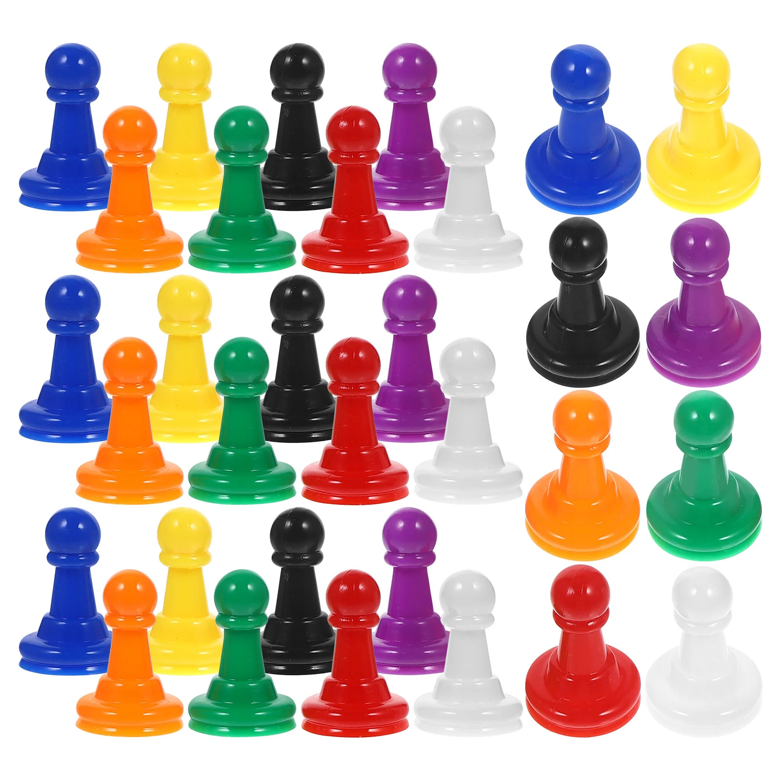 32pcs Plastic Chess Pieces Board Games Small Plastic Chess Colorful Pawn Chess Flight Chess games chess