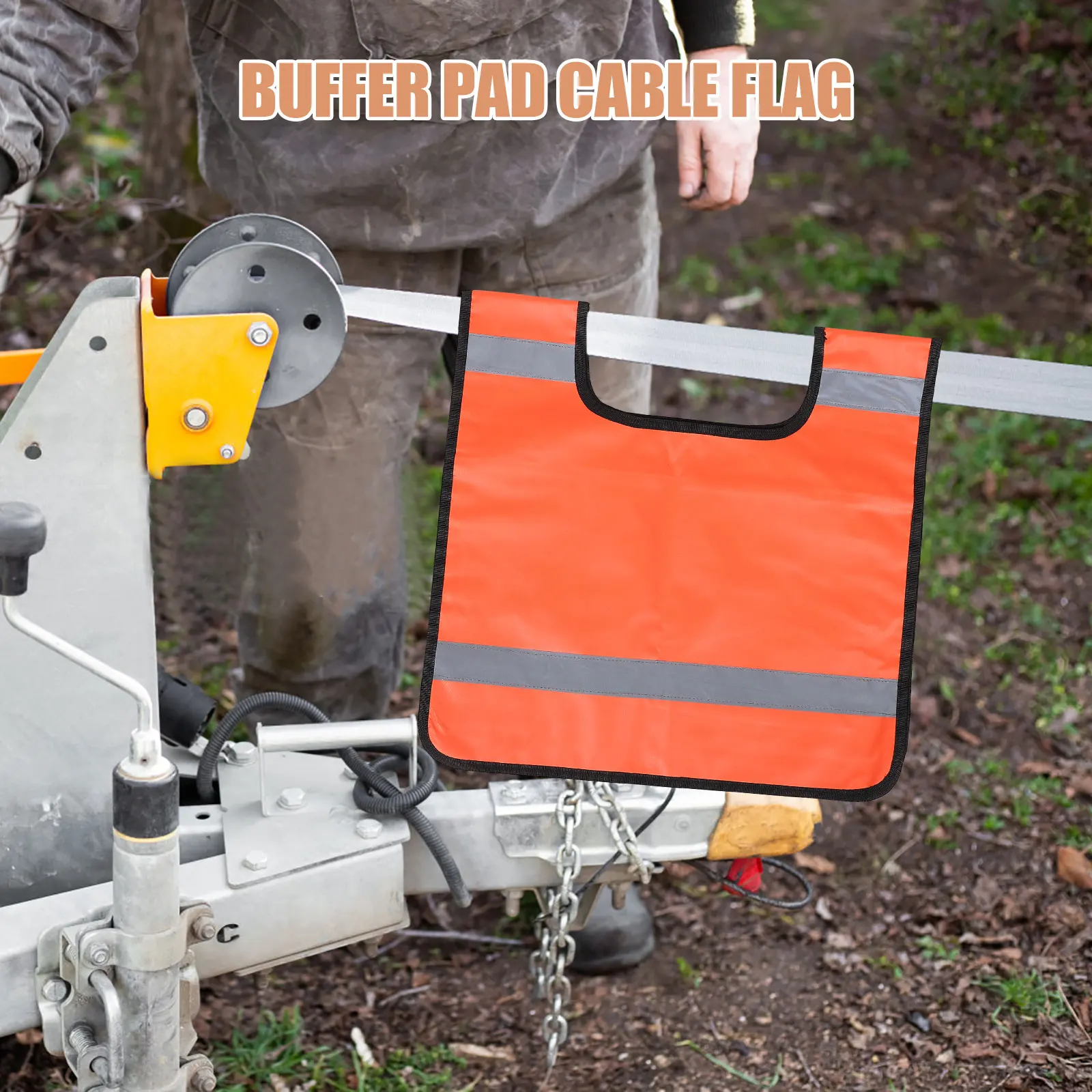 

Winch Line Damper Cushion Safety Pad Durable Off Road Cable Tow Rope Recovery Kit Reflective Strip Design Lightweight Portable