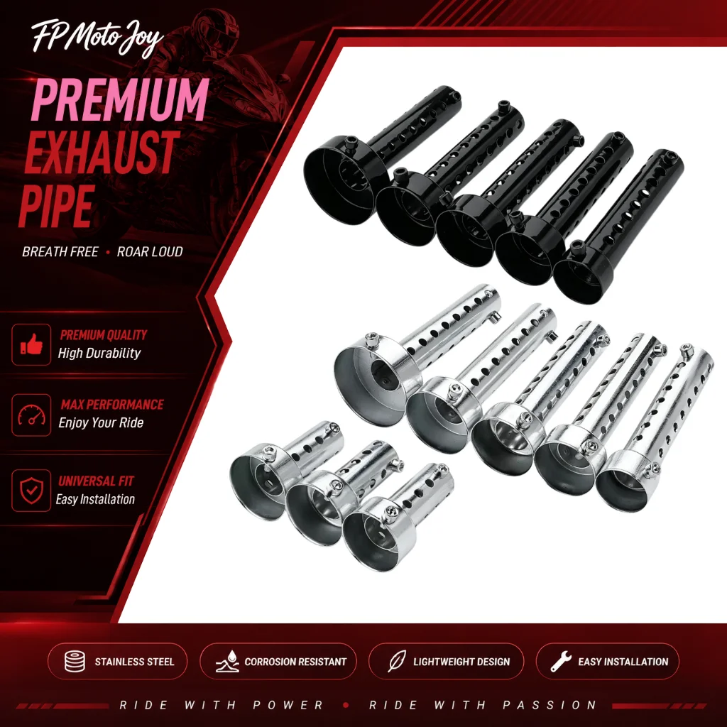 Universal Motorcycle DB Killer Stainless Steel Exhaust Muffler Insert Baffle, 35mm 42mm 45mm 48mm 60mm Removable Sound Reducer