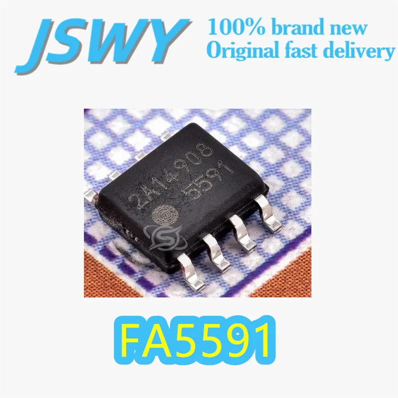 

(10/50 pieces) FA5591 Original Silk-Screen Printed 5591 Power Control IC SOP-8 Package Multiple Protection Functions Electronics