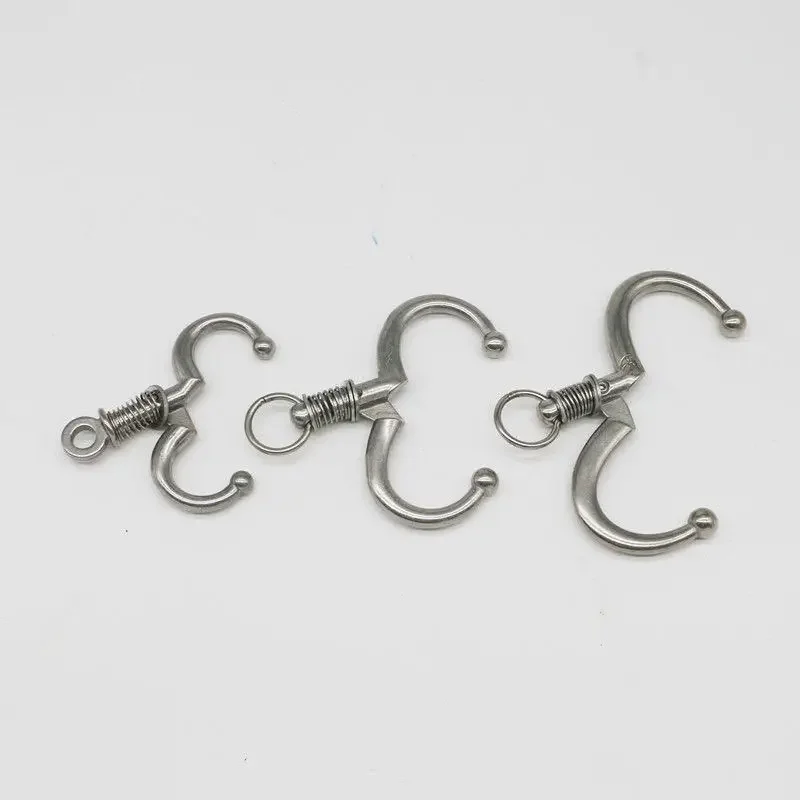 

Кольцо для носа быка без перфорации, автоматическая пряжка, пружина из нержавеющей стали, зажим для носа быка, полностью автоматическое кольцо для носа быка