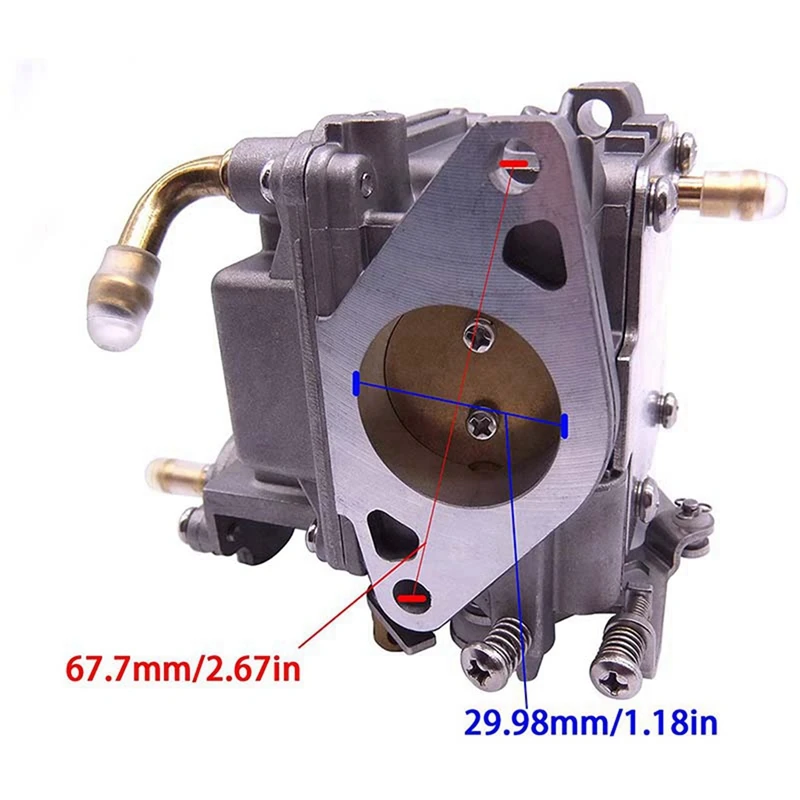 2X Boat Motor 8M0129551 Carburetor Assembly For Mercury Mariner Outboard Engine 4-Stroke 15HP 20HP, Tiller Model