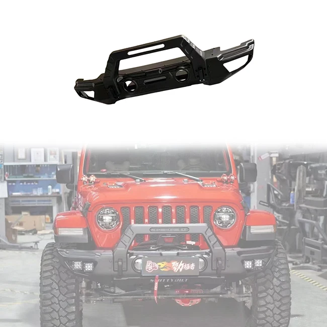 

4x4 Car Offroad Accessories Car Steel Front Bumper for Jeep Wrangler JL 2018+ Gladiator JT