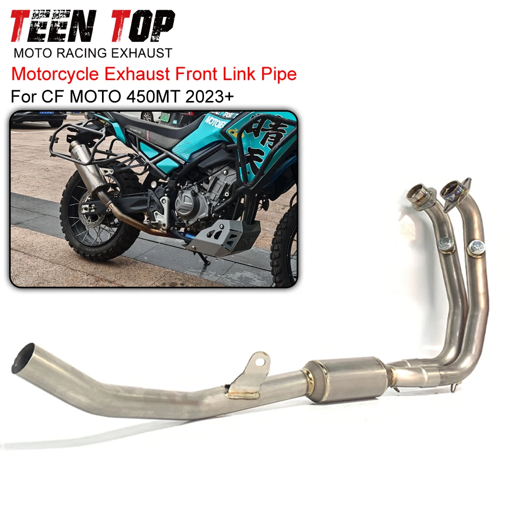 

Выпускной коллектор 450 MT 2023+ для CF MOTO 450MT, передняя соединительная труба из титанового сплава для мотоцикла, подходит для оригинальной системы 450MT.