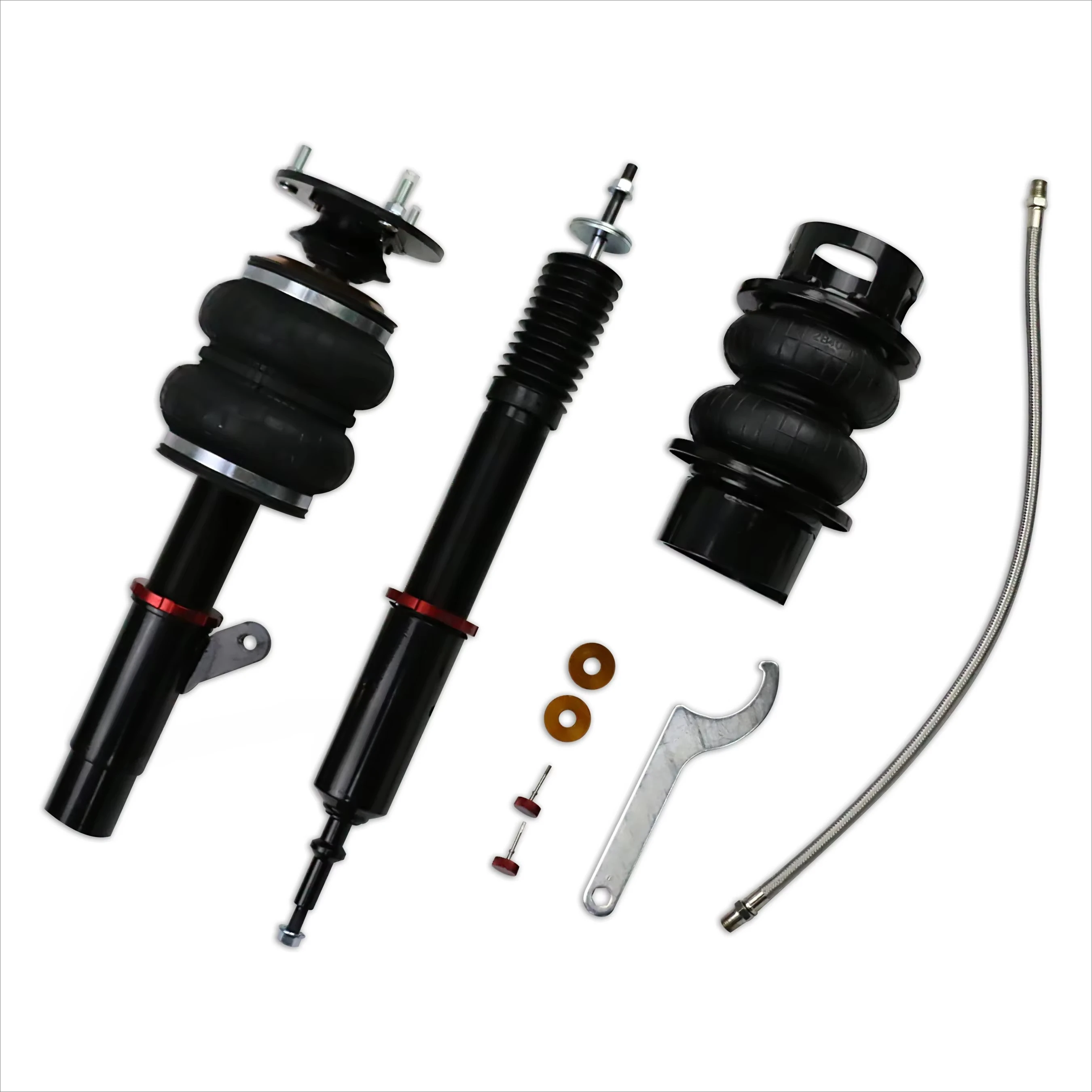 Custom High Performance 30 Steps Adjustable Coilover Shock Absorber Air Suspension System Kit