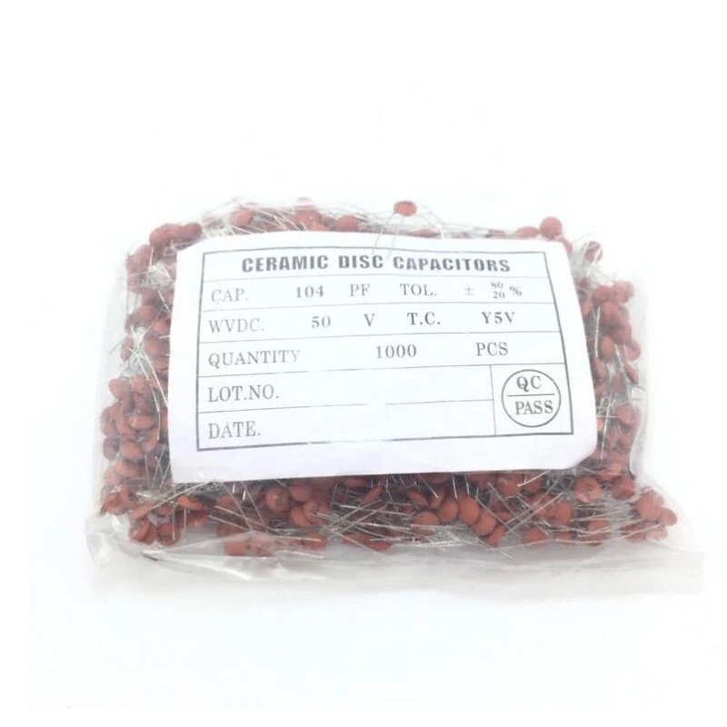 100pcs Ceramic capacitor 50V 1pF ~ 100nF 0.1uF 104 4.7PF 10PF 22PF 33PF 47PF 100PF 101 220PF 221 330PF 470PF 1NF 103 47NF 473