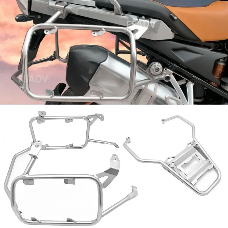 Para BMW R1200GS R1250GS LC ADV R 1250 GS Adventure 2014-2023 estante de alforjas soporte alforja acero inoxidable caja su