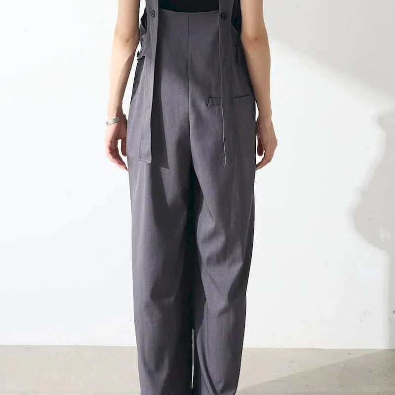 Tute da donna Abbigliamento da lavoro Senza maniche Solido Versatile Allentato Casual Completo intero Tute da donna Tute vintage da donna