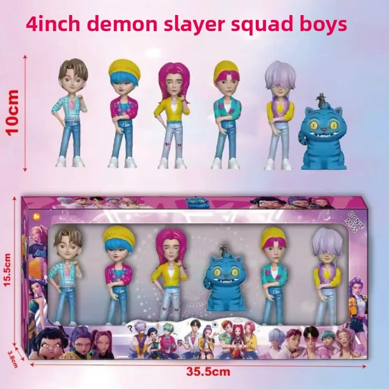 2026NEW Kpop Devil Hunter Rumi Zoe Mira Anime Polyvinyl Chloride Character Collection Desktop Trinkets Childrens New Year Gift