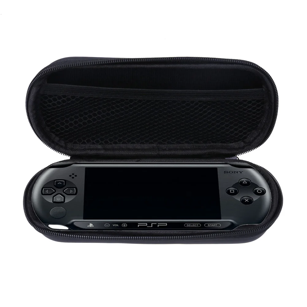 For Sony PSP 1000 / 2000/ 3000 Portable Carry Case Pouch Protector Cover Box Game Console Storage Bag Black Game Accessory Bag