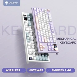 Langtu LT84 Mechanical Keyboard 84 Keys Full Non-impact RGB Backlit Wireless Wired Gaming Keyboards Hot Swap Keyboard For Gamers