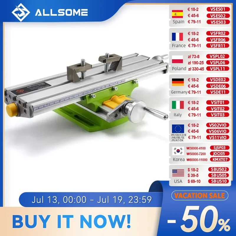 ALLSOME MINIQ BG6330 мини прецизионный фрезерный станок Рабочий стол многофункциональная дрель тиски приспособление Рабо