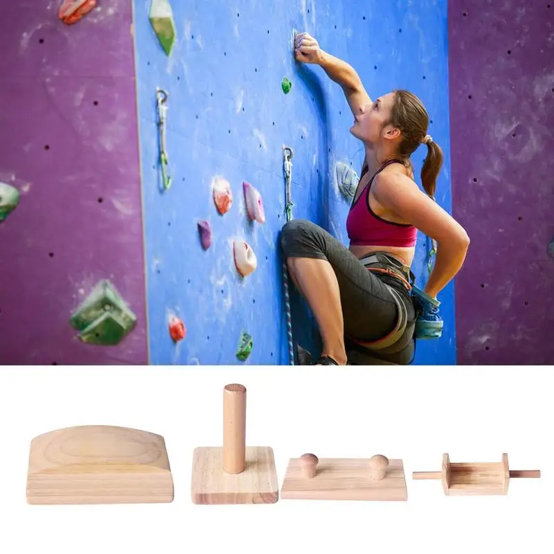 

Rock Climbing Hangboard Multipurpose Wooden Climbing Hangboard Gym Hangable Training Equipment Hand Grip Strengthener For