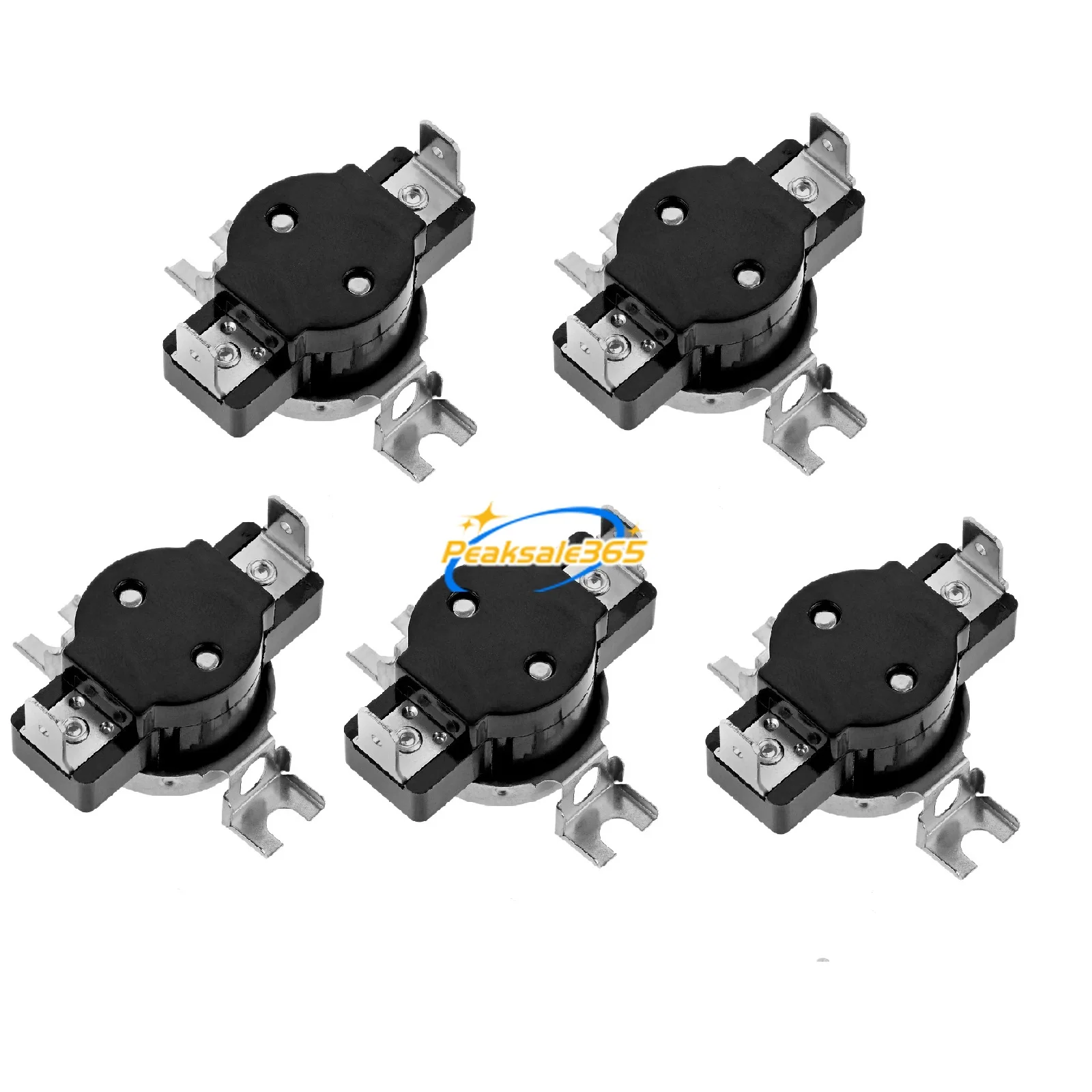 5pc Dryer Hi-Limit Thermostat 303395 for GE/Kenmore/Whirlpool 414633 481329 W10423382 WE4M160 AP6007529 279048 3204267 PS2029366