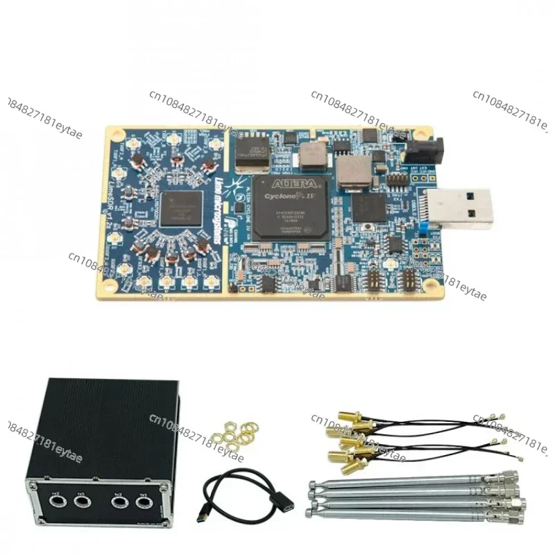 Full kit Bandwidth 61.44MHz LimeSDR Software Radio Development Board with Aluminum Alloy Case