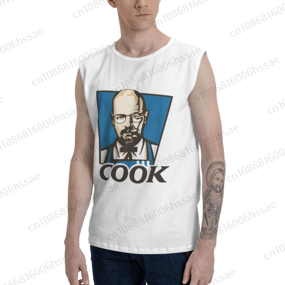 Breaking Bad Serie Walter Summer Sports Tank Tops Men's Breathable Sleeveless T-shirt Vests Run Clothing