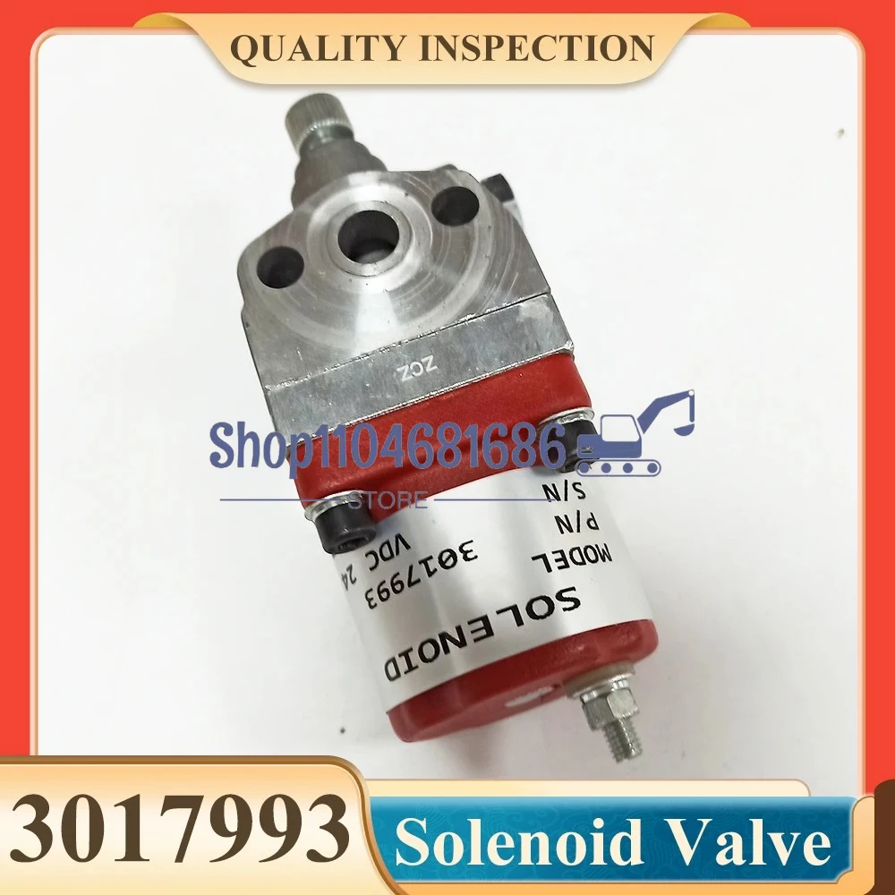 

24V Fuel Stop Solenoid Valve for NTA855 K19 KT38 M11 Engine 3018453 3017993 Heavy Duty Truck Parts
