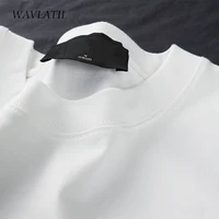 WAVLATII Oversized Summer T Shirts for Women Men Brown Casual Female Korean Streetwear Tees Unisex Basic Solid Young Cool Tops 6