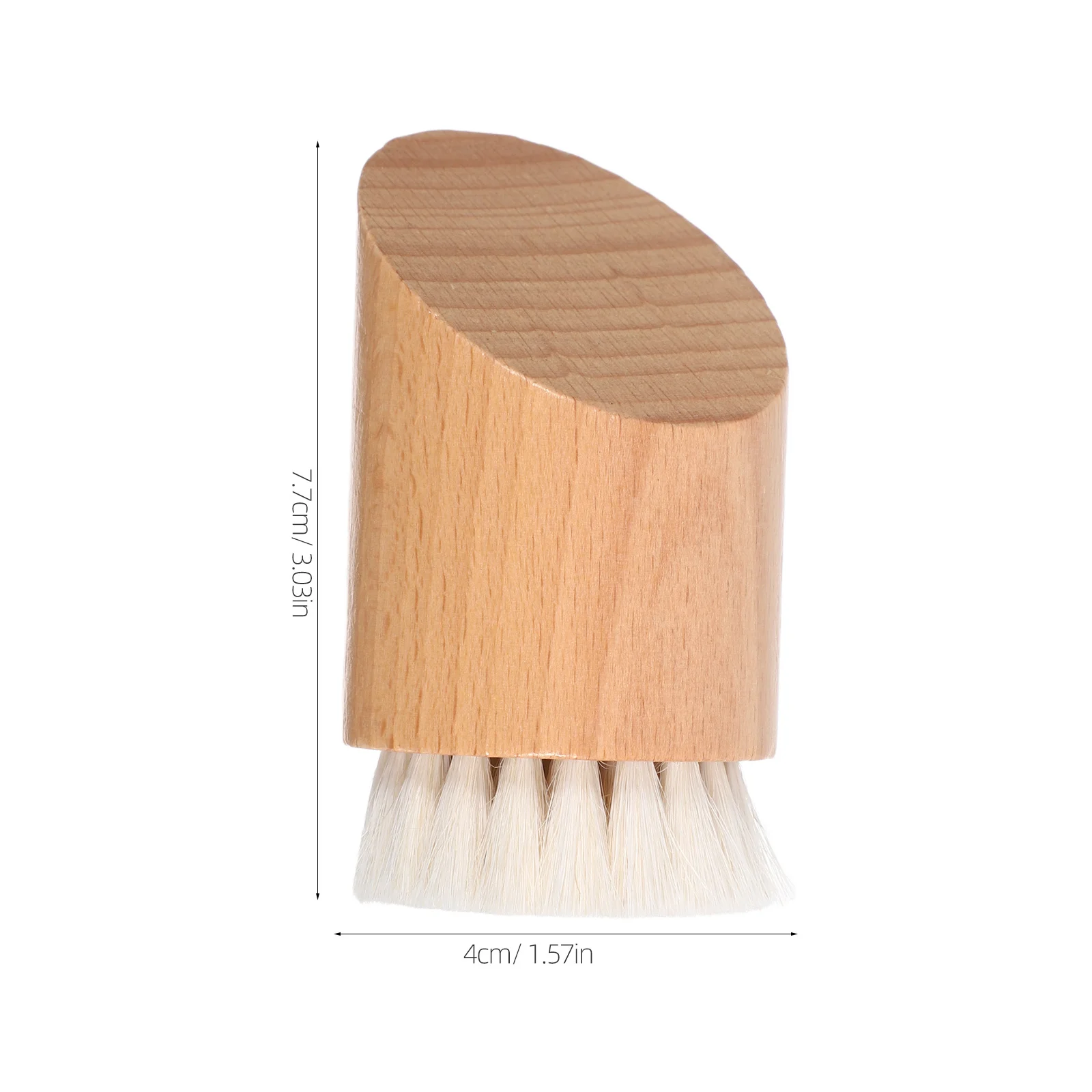 Gezichtsreinigingsborstel Natuurlijk Houten Handvat Geitenhaar Haren Schuin Ontwerp voor Diepe Porie Peeling Gevoelige Huidverzorging Tool