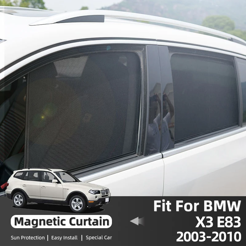 

For BMW X3 E83 2003 2004 2005 2006 2007 2008 2009 2010 Car Sunshade Front Windshield Curtain Rear Side Window Sun Shades Shield