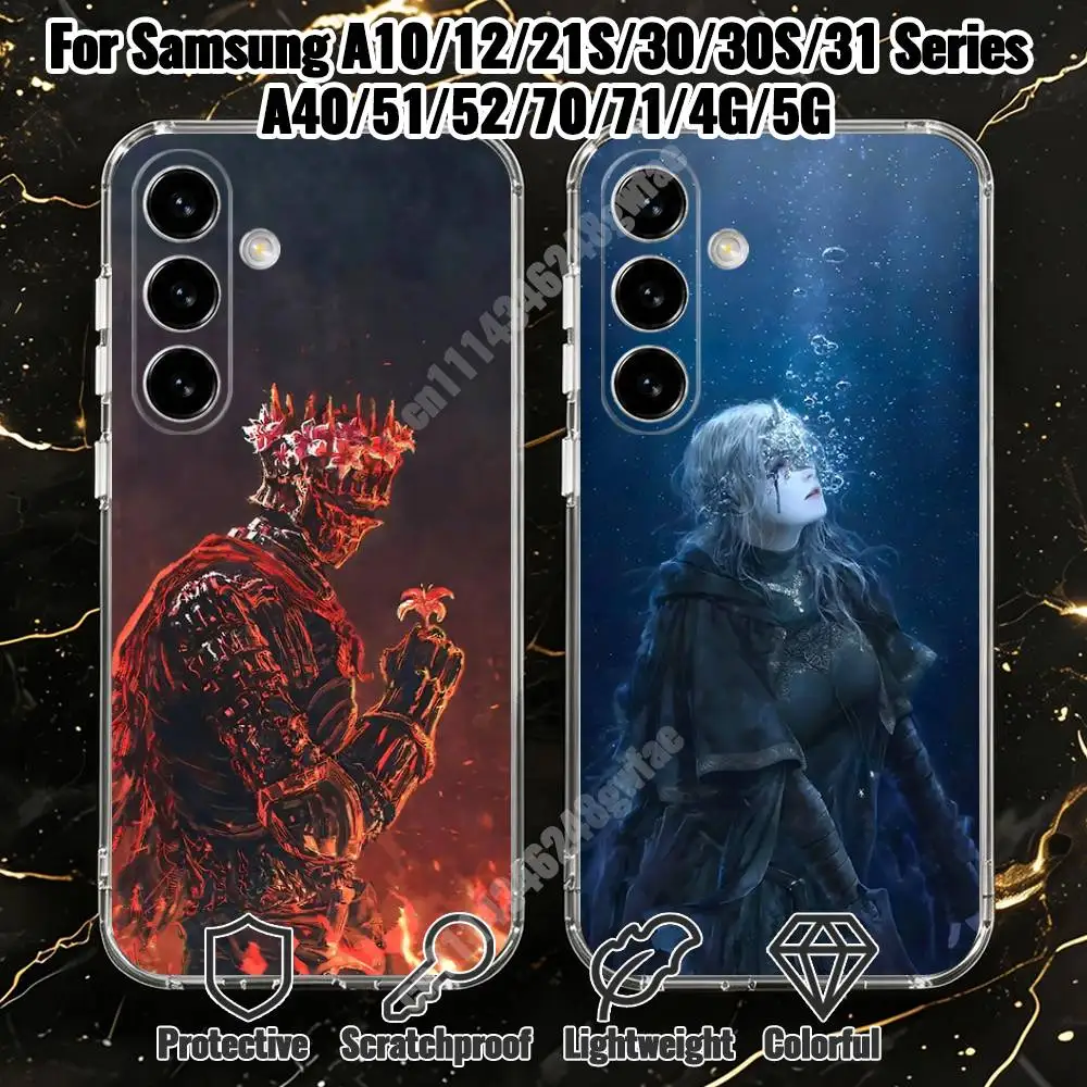 D-Dark S-Souls Action RPG Series Phone Case for Samsung Galaxy A71 70 52 51 31 30 A30S 21S A12 A10 Transparent Cover