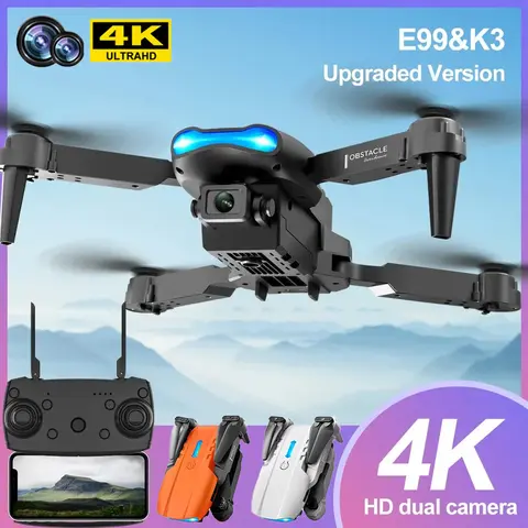 E99 k3 pro 4k drone hd câmera grande angular modo de retenção alta dobrável mini dron wifi fotografia aérea rc quadcopter brinquedos helicóptero