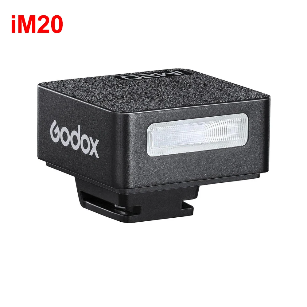 Godox 휴대용 미니 플래시 스피드라이트, 핫슈 캐논, 소니, 니콘, 후지, DSLR, 미러리스, 보급형 모델 카메라용, iM20, iM22