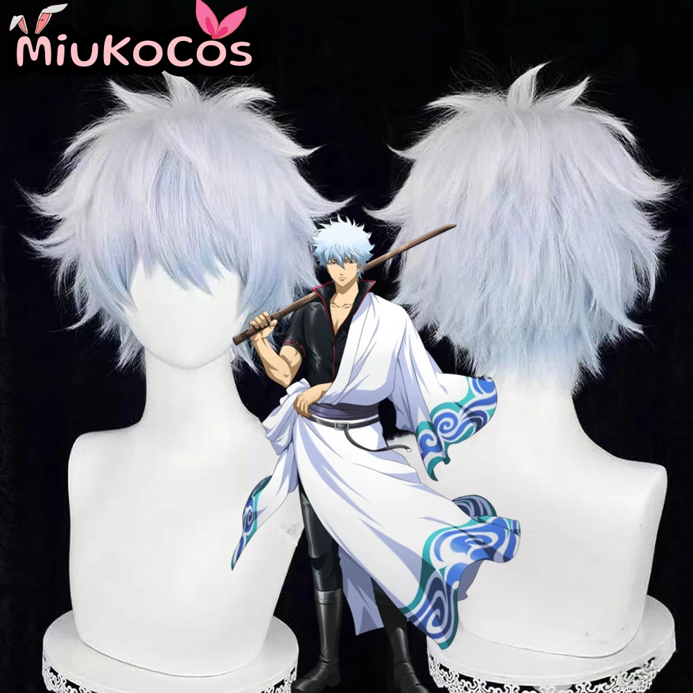 

IN STOCK プロフィール Gintoki Sakata Cosplay Wig MiukoCosplay Anime Gintama Cosplay