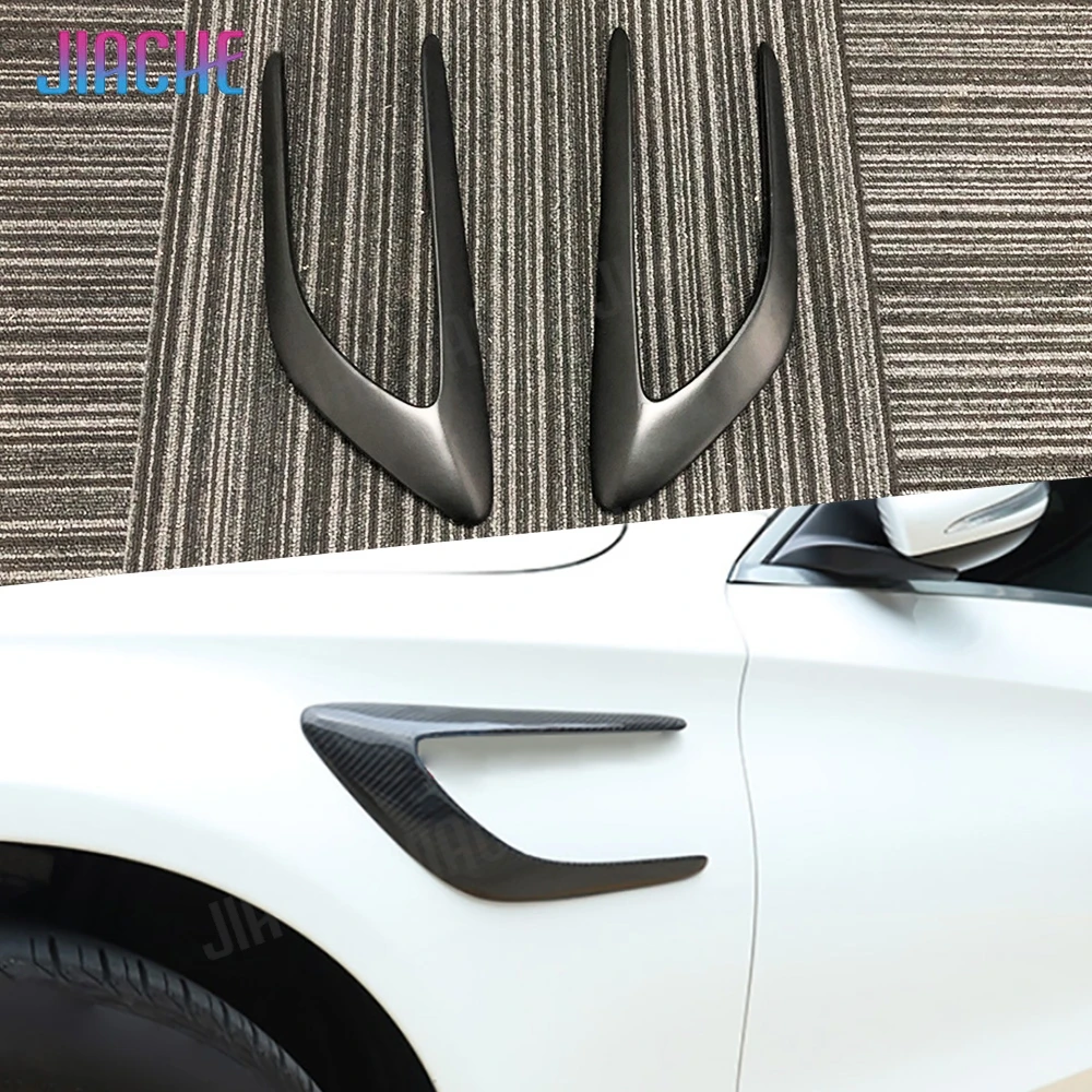 

For C Class Carbon Fiber Side Bumper Trims Fender Vents for Mercedes Benz W205 C63 AMG C200 C260 C300 Sedan Coupe 2015-2017