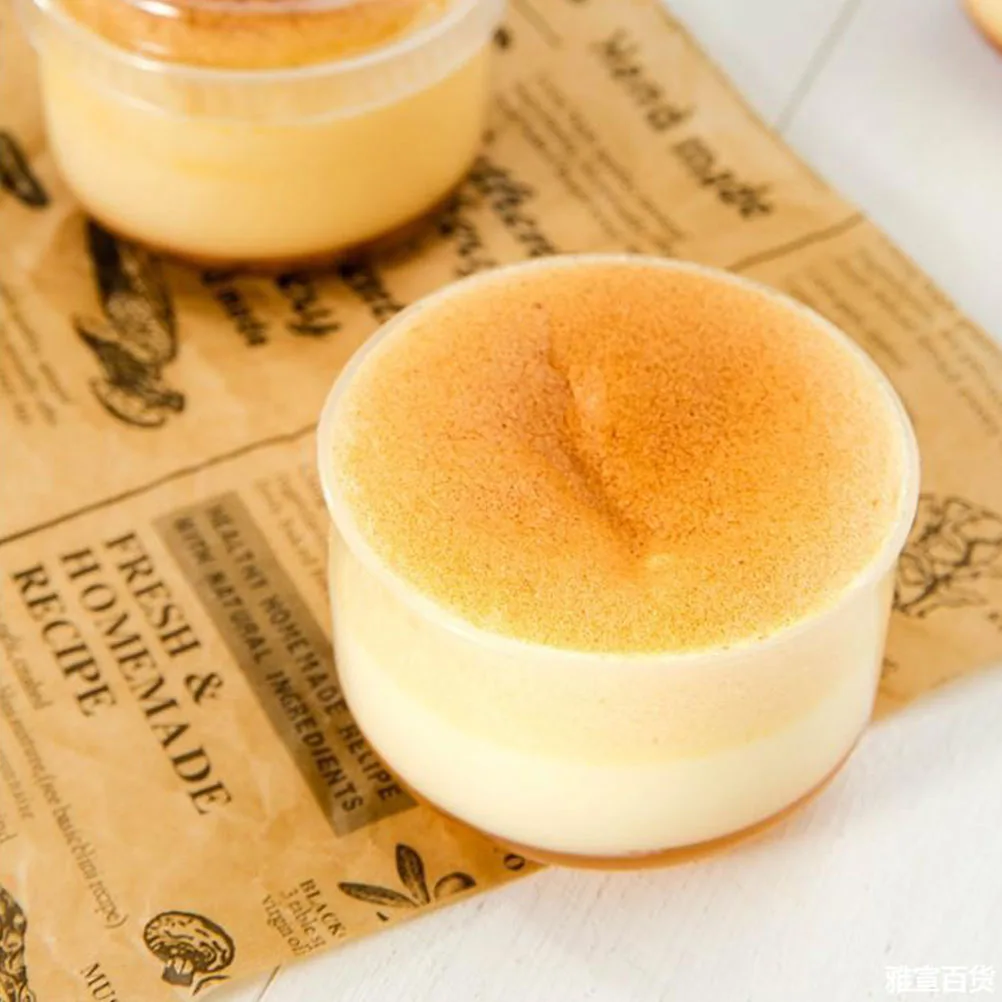 

12 Pcs Plastic Pudding Cups Dessert Drinking Transparent Pp Ice Cream One Time Use