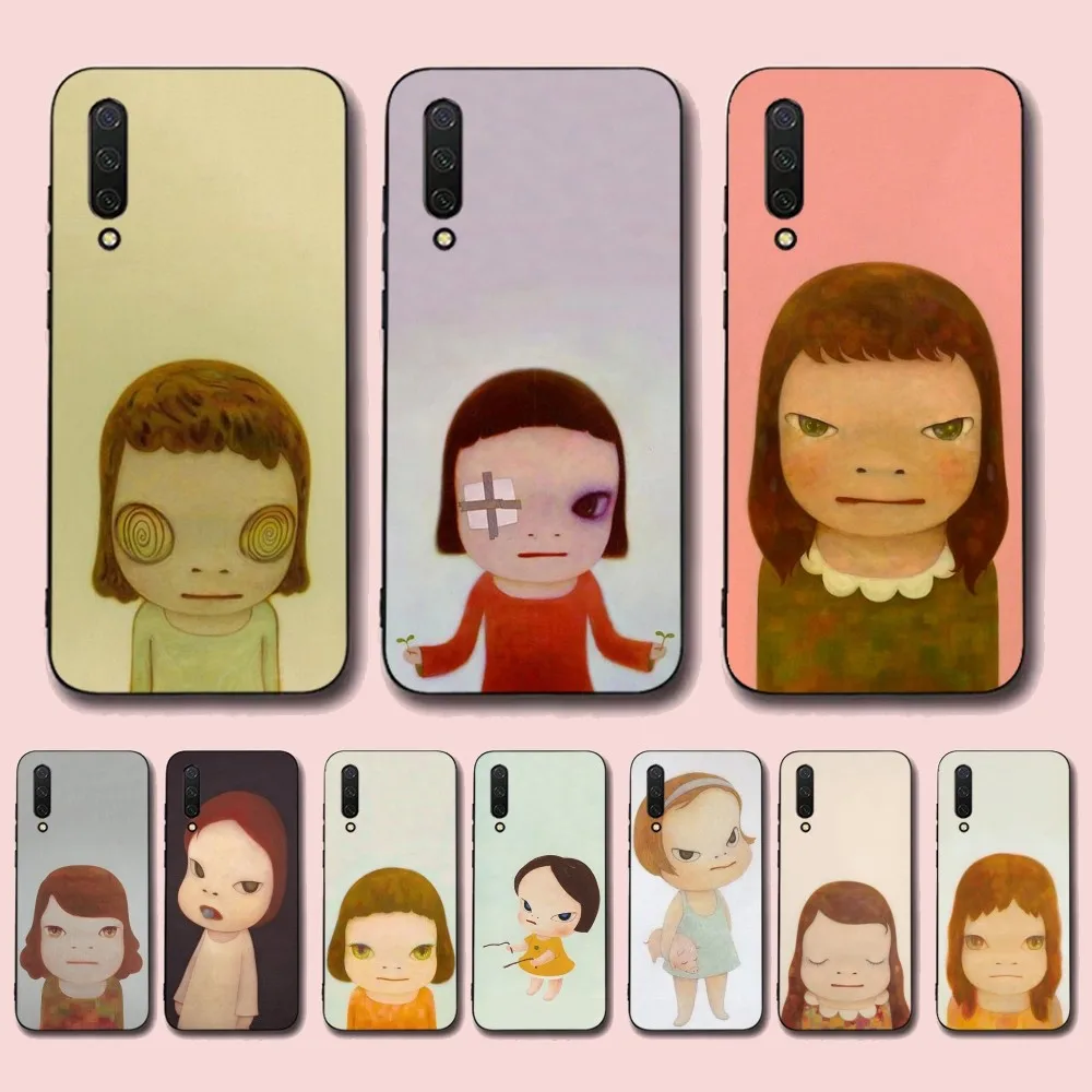 

Yoshitomo Nara Phone Case For Xiaomi Mi 5X 8 9 10 11 12 lite pro 10T PocoX3pro PocoM3 Note 10 pro lite