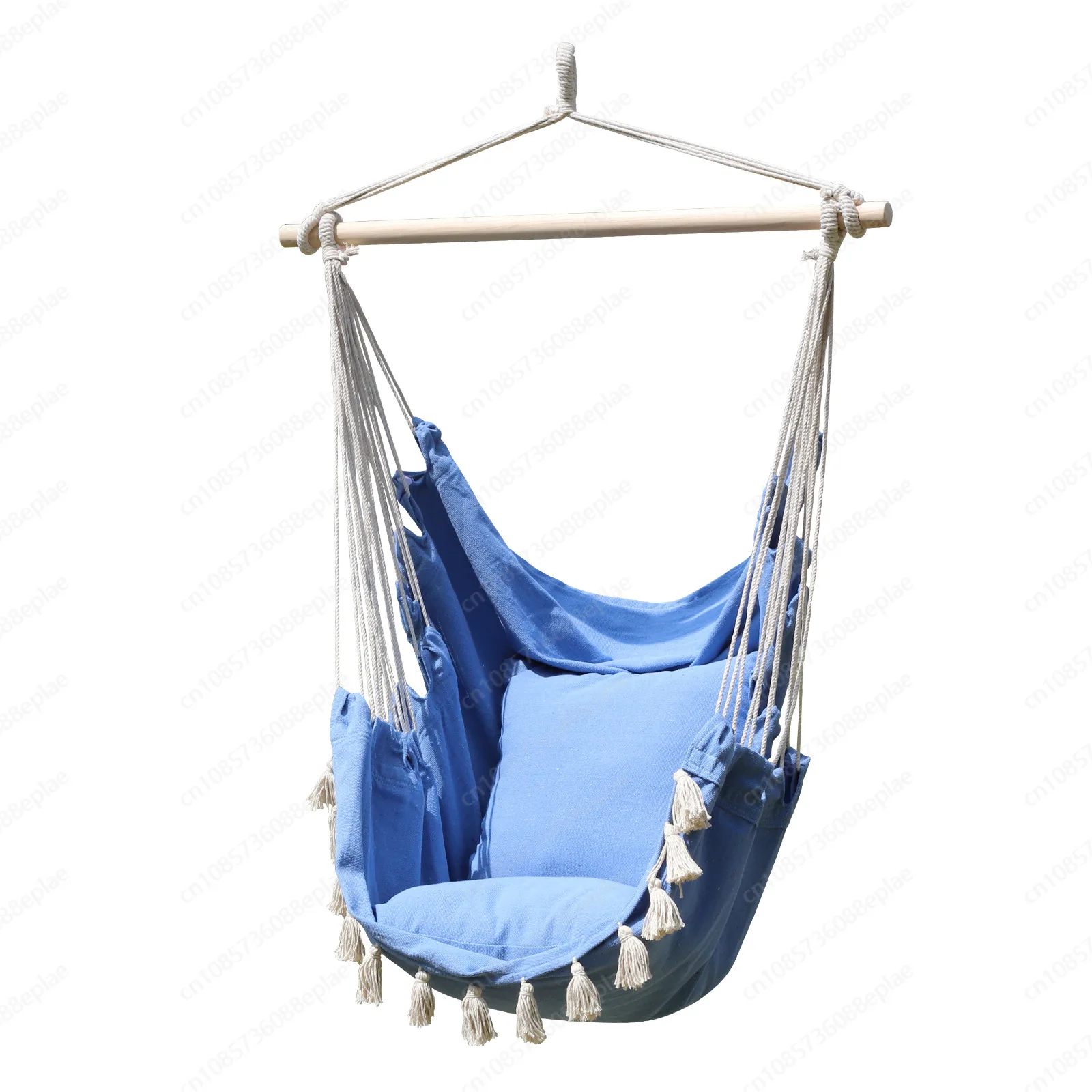 屋外用厚手キャンバスハンギングチェア-室内大学生用ハンモック-レイジーチェア-自宅バルコニー用シングルスイング