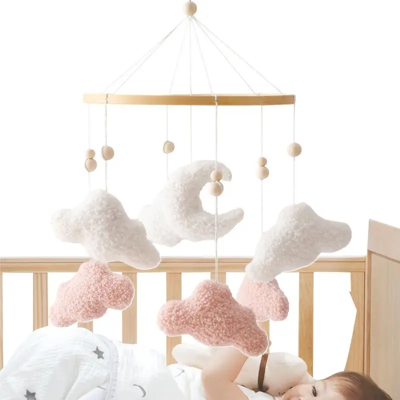 

Baby Mobile For Bassinet Gym Mobiles Cloud-Shaped Pendants Stroller Toys For Bassinet Gym Play Decoration Bed Birthday Baby