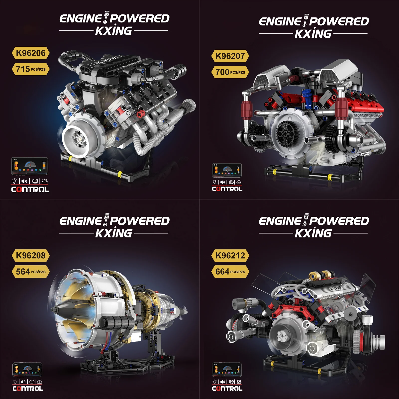 

Technology building block toy model assembly, airplane sports car mechanical engine assembly, children's assembly toy gift