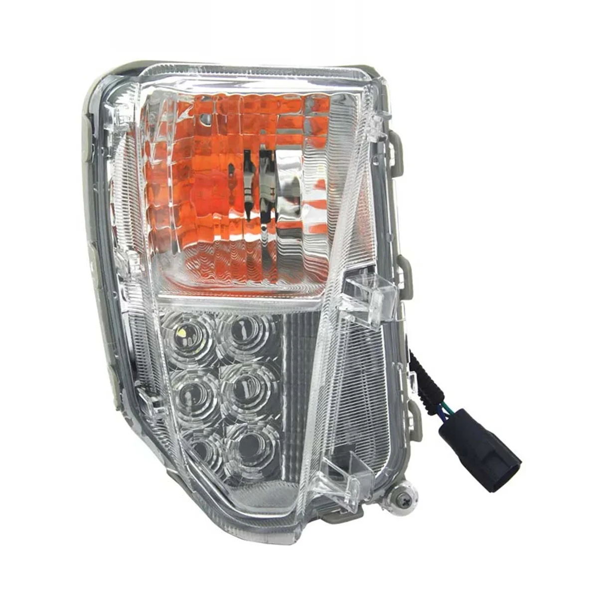 Right Front Fog Lamp LED Turn Signal Light W/Bulb 81511-47060 for Prius 2012-2015 Daytime Parking Lamp AmberWhite