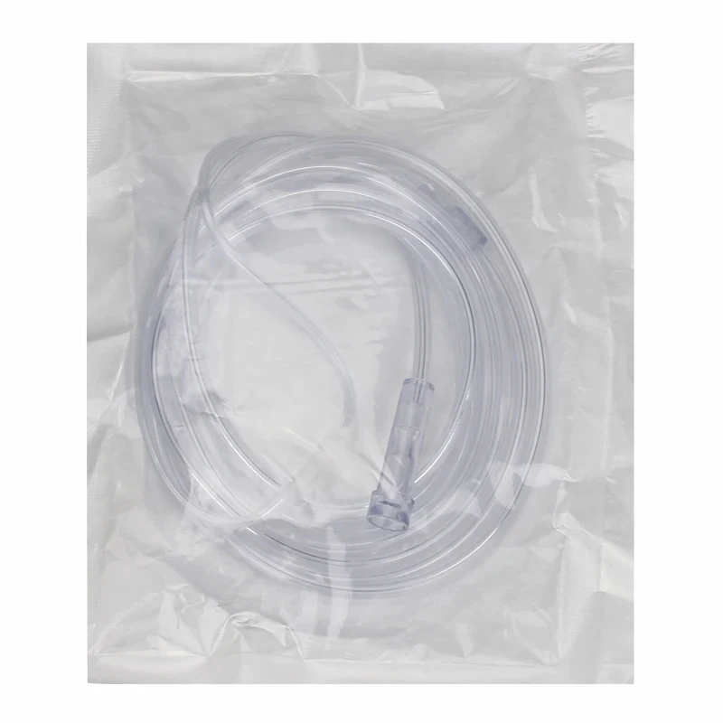 Disposable Silicone Nasal Cannula, 1.5m/2m/2.3m, Independent Packing, Medical Breathing Oxygen Tube