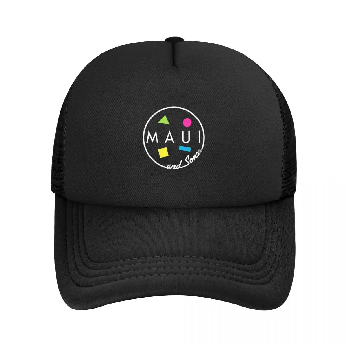 قبعات بيسبول MAUI و Son للجنسين ، قبعة Snapback ، قبعة شمس شبكية قابلة للتنفس ، عظم