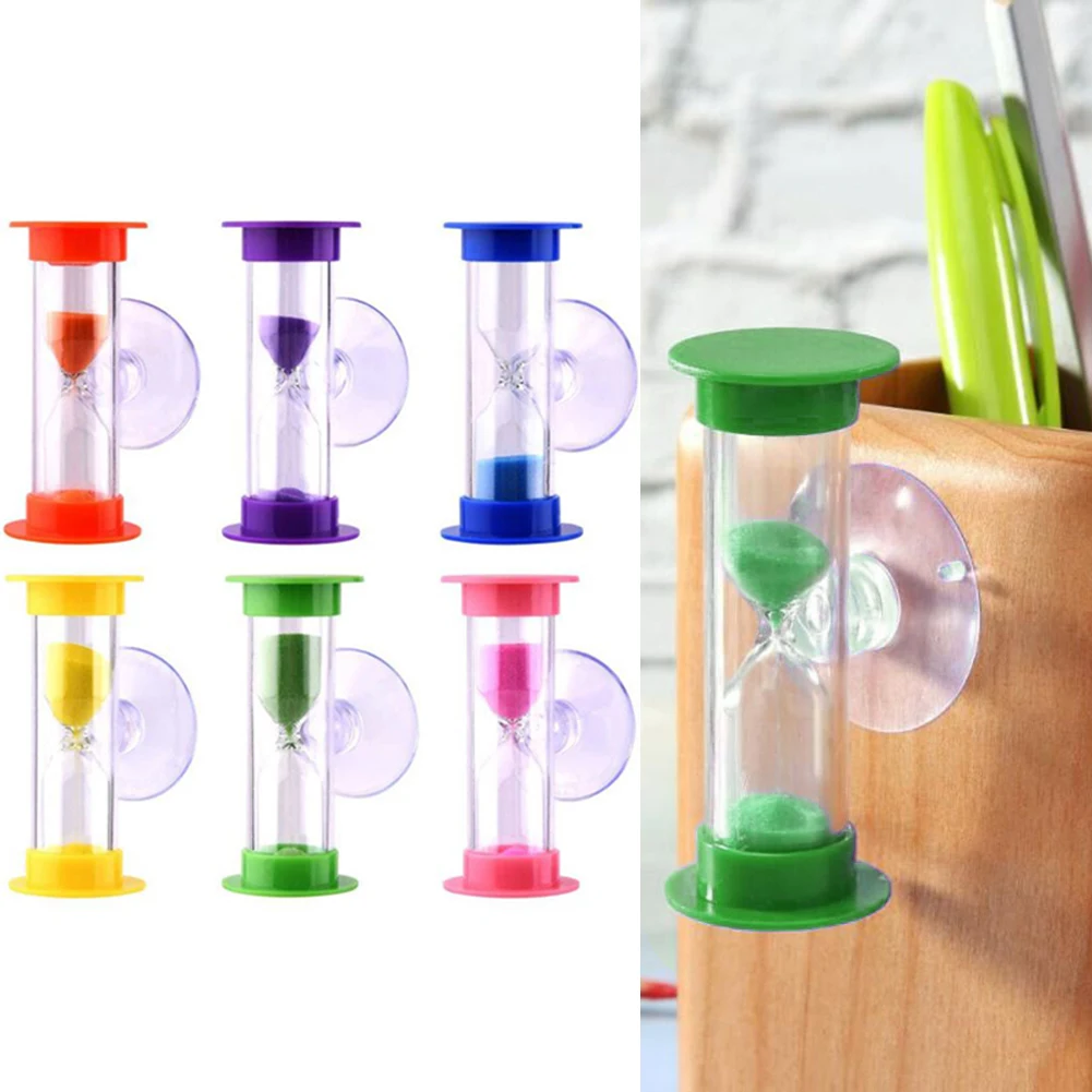 Brand New Home Shower Timer Timer 2 Minute 6*2.5cm Bathtub Parts Funny Suction Cup Hourglass With Colorful Sand