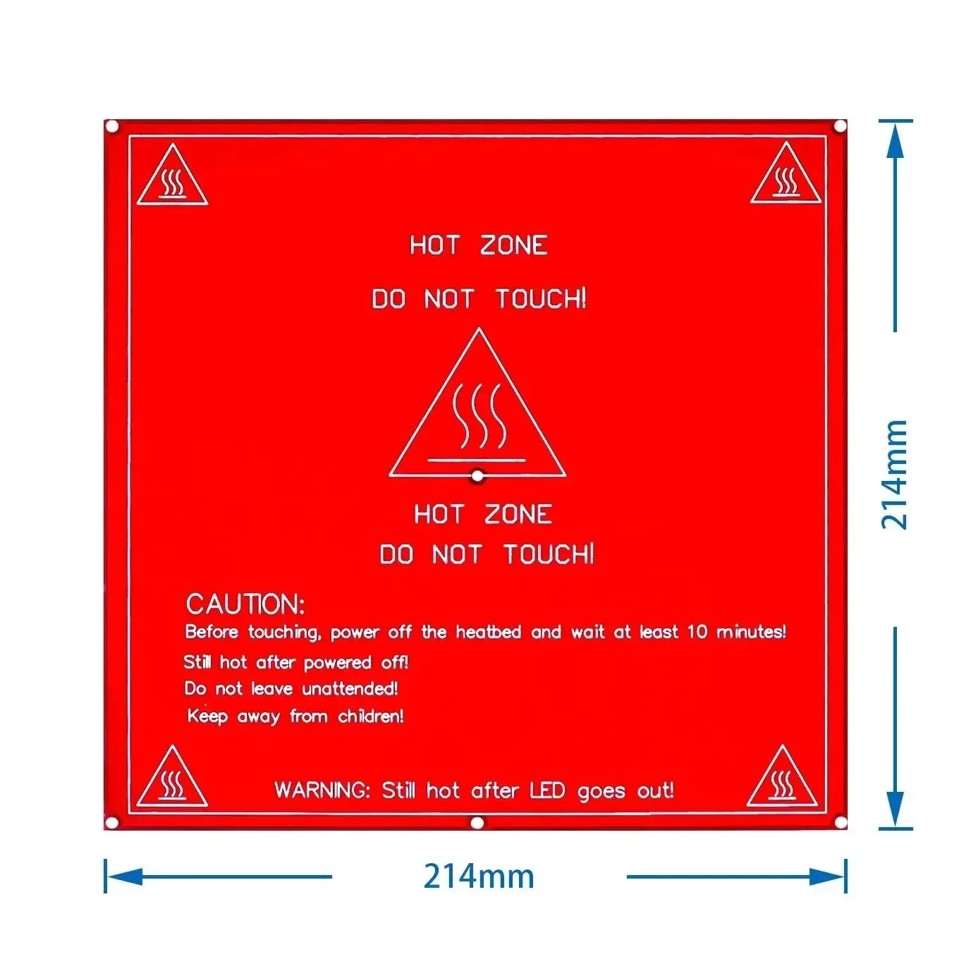 RepRap mendel PCB Heated Heatbed MK2B for Mendel 3D printer hot bed