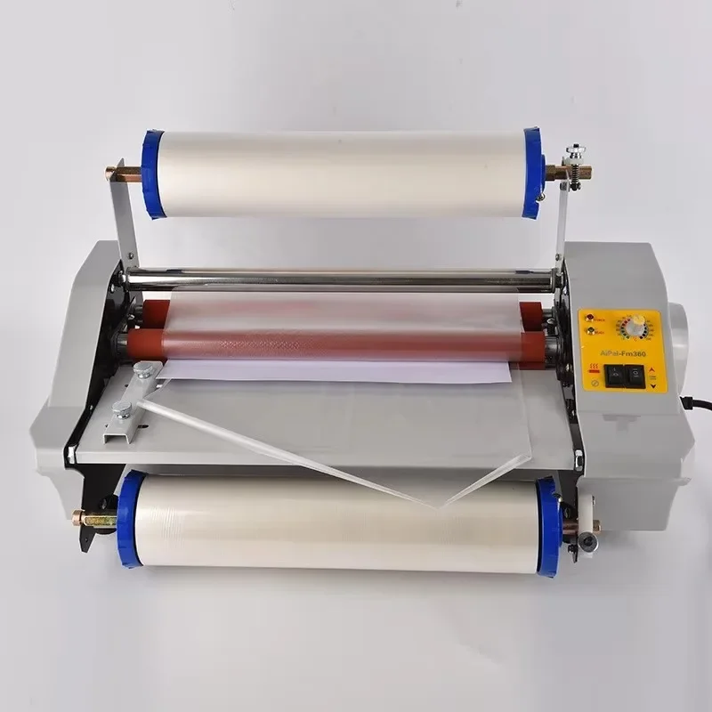 450mm Digital Hot/Cold Roll Laminator Machine Multifunctional Photo Album Badge Plastic Coating Machine for Home Use