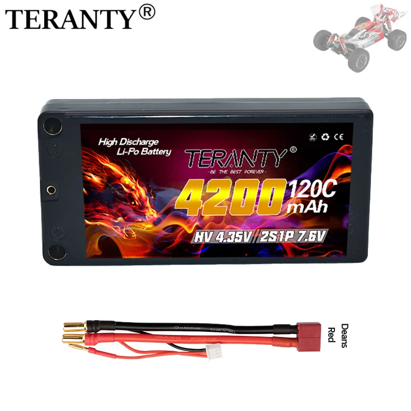 TERANTY 2S 7.6 فولت 4200 مللي أمبير بطارية ليبو 120C/240C مع 5 مللي متر رصاصة T/XT60 المكونات التحكم عن بعد سيارة تسلق نموذج سيارة RC البطارية