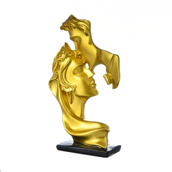Our resin couple figurines are made of one-piece molding technology, the surface is neat and smooth, not easy to oxidize and fad