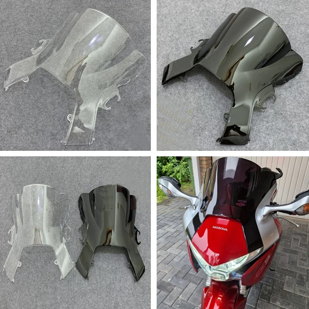 VFR1200 Windscreen Windshield Wind Deflectors Motorcycle Accessories For Honda VFR 1200 F FA FDA Screen Double Bubble 2010-2016