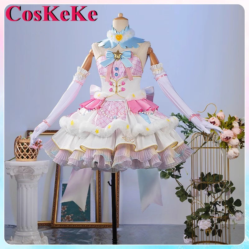 【Customized】CosKeKe Hoshimiya Ichigo Cosplay Anime Aikatsu! Costume Shining Manifesto Singing Suit Activity Role Play Clothing